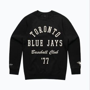 Toronto Blue Jays Peace Collective Unisex Crewneck Black XS NWT